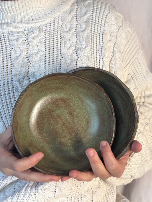 Ensemble de 2 bol-assiettes